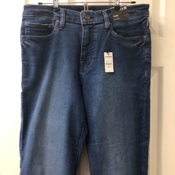 Express Men's Hyper Stretch Relaxed NWT Denim Jeans 31 x 30 - Picture 5 of 10